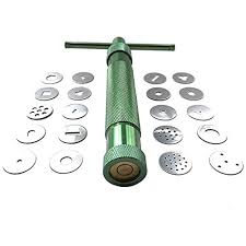 List of cake decorating tools & materials. Heverp Stainless Steel Clay Extruder Sugar Paste Extruder Cake Fondant Decorating Tool Set Buy Online In Greenland At Greenland Desertcart Com Productid 45509851