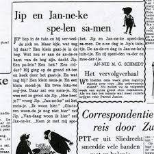 13 September 1952 Dagblad Het Parool Plaatst Het Eerste Jip En Jannekeverhaal Van Annie M G Schmidt Schmidt