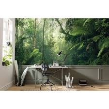 Papier Peint Panoramique Tropenwelten Vert Intisse Komar L 500 X H 250 Cm Papier Peint Papier Peint Panoramique Peintures Murales De Papier Peint