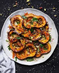 Jill Fergus On Instagram Dipping My Toe Into Fall Conjoined Delicata Squash Formed Perfect Figure 8s For Delicata Squash Harvest Recipes Vegetarian Dishes