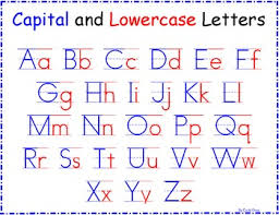 Upper and lower case letter worksheets. Capital Letters Alphabet Chart