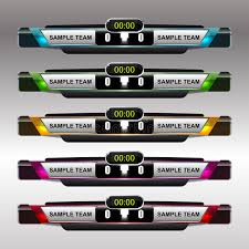 The image is png format with a clean transparent background. Soccer And Football Scoreboard Template Stock Vector Illustration Of Collection Glossy 67788755