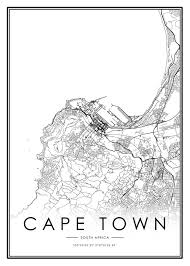 Find out more with this detailed interactive online map of cape town downtown, surrounding areas and cape town neighborhoods. Cape Town City Map South Africa White And Black Framed Art Print By 23maps Vector Black Medium Gallery 2 Black Framed Art Framed Art Prints Cape Town Map