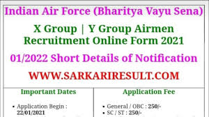 Good News Air Force New Vacancy Release On Sarkari Result Youtube