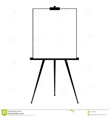Advertising Stand Or Flip Chart Or Blank Artist Easel