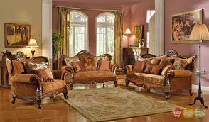 Autumn Formal Luxury Sofa Set With Antique Styling Traditional Living Room Sets Living Room Sets 3 Piece Living Room Set