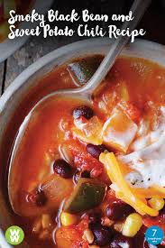 Smoky Black Bean And Sweet Potato Chili Recipes Sweet Potato Chili Food