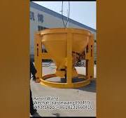 Vertical Stand Up Round Concrete Bucket Beton Kibble Testing Before  Delivery #concretekibble #crane