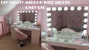 Building a makeup vanity is a great way to cut costs and get the exact aesthetic you're looking for. Diy Vanity Mirror With Lights Only 40 Youtube