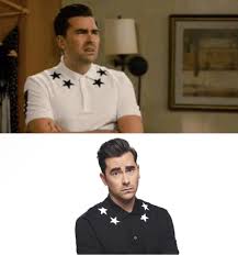 Et on cbc and airs wednesdays at 10 p.m. David Rose S Star Shirts On Schitt S Creek Big Blonde Hair
