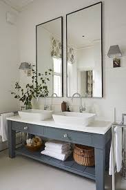 farmhouse double sink bathroom vanities