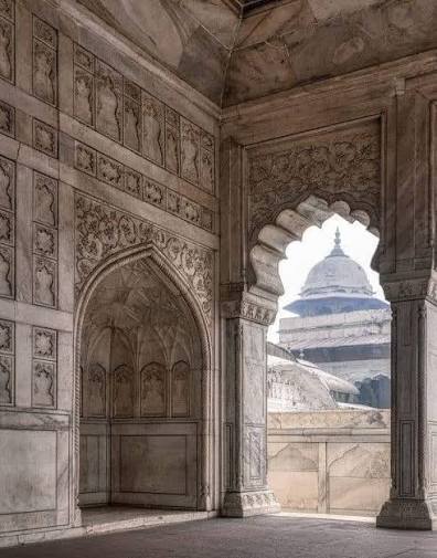 The Khas Mahal of the Agra Fort, Agra, India in 1875.