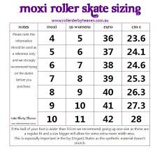 Moxi Size Chart Rollerderbyheaven