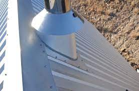 Chimney flashing installation subscribe to our page for more metal roofing videos! Installing Flue Through Metal Roof Hearth Com Forums Home