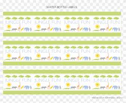 First, determine the size of the bottle of water that you will want to label. Printable Safari Baby Shower Invitations Via Jungle Themed Water Bottle Labels Free Transparent Png Clipart Images Download
