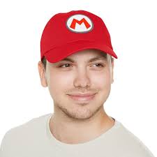 Mario Cosplay Hat Super Unique Gift for Gamer Mario Dad Hat for Video Game  Player Quality Hat for Mario Costume Throwback Gift for Cosplayer