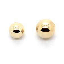 14K Yellow or White Gold Replacement One 3mm or 4mm Screwballs for 20G  Barbells for .8mm Screw - Etsy