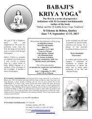 'the voice of babaji and mysticism unlocked, 'babaji's masterkey to all ills (kriya),' and 'babajis death of death (kriya),' reprinted . Catalogue Ii 2005 Babaji S Kriya Yoga
