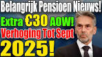 AOW-verhoging van €30/maand tot september 2025 – Wat ... - YouTube