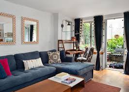 A Small Nyc Apartment That S Big On Eclectic Interior Design Decor Aid In 2020 Apartment Living Room Eclectic Living Room Small Apartment Living Room