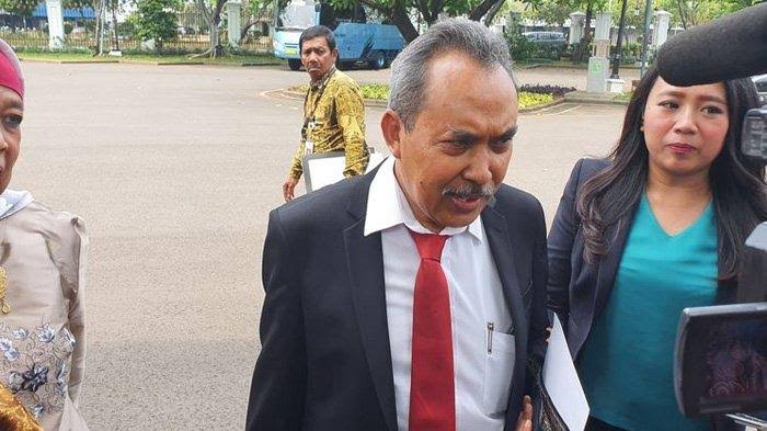 

Syamsuddin Haris tiba di Istana, Jumat (20/12/2019).