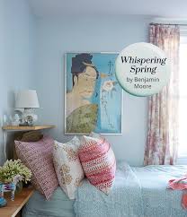 This lets you inject a shade that might be too overwhelming if it covered all four walls. Paint Color Pick Whispering Spring By Benjamin Moore House Home