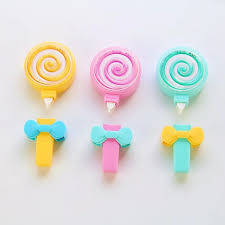 Z42 Kawaii Lindo Lollipop Del Caramelo Cinta De Correccion Corrector De Borradores Escuela Sum Kawaii School Supplies Cool School Supplies Cute Office Supplies
