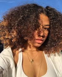 Lightskin Blackgirlmagic Curlyhair Lightskingirls Curlybeauties Khaki Morning Browneyes Brownha Light Skin Girls Curly Hair Styles Natural Hair Styles
