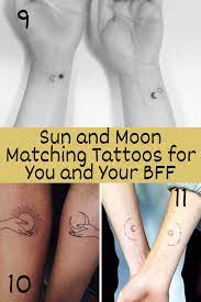 Set of two plus two. Perfectly Balanced Sun And Moon Matching Tattoos Tattooglee
