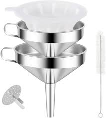 A tamis has a cylindrical edge, made of metal or wood, that supports a disc of fine metal, nylon, or horsehair mesh. Buy Stainless Steel Funnel Kitchen Strainer Funnel Filter Set With Handle Detachable Strainer 300 Mesh Filter For Transferring Liquids Oil Making Jam Online In Turkey B08c9rz1rn