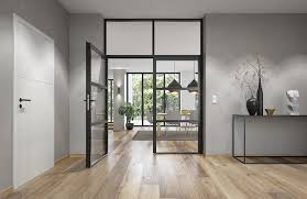 Schüco sliding doors create a spatial connection between inside and outside. Home