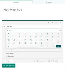The searches you make while answering the quiz questions also earn you points, so keep. Create A Math Quiz In Microsoft Forms