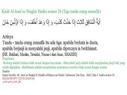 Check spelling or type a new query. Kitab Al Jami Us Shaghir Hadits Nomor 24 Tiga Tanda Orang Munafik Youtube