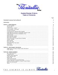 gasket design criteria