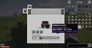 This addon adds 3 vehicles for now, along their crafting recipes. Just Enough Vehicles Mod 1 16 4 1 15 2 Soporte Jei Para El Vehiculo De Mrcrayfish Minecraft
