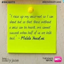 Some of the quotes come from the movie others are . Being Mary Jane Quotes