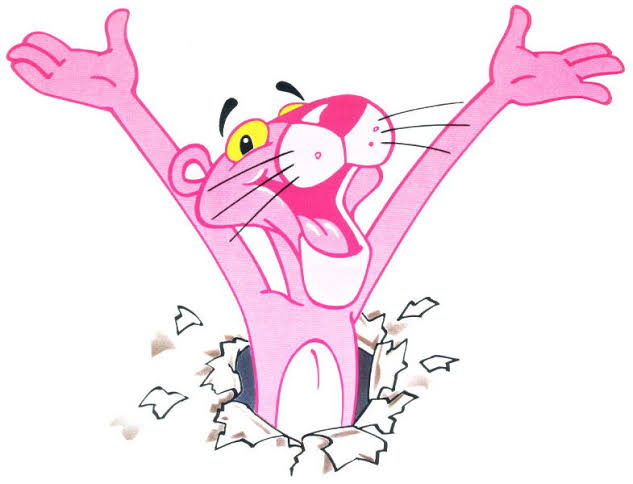 Excited Pink Panther – cartoontravels