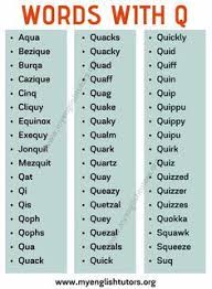 Q-Words In Scrabble – Scrabble Rules