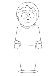 Printable south park coloring pages coloring home. Sharon Marsh From South Park Coloring Page Free Printable Coloring Pages For Kids