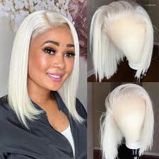 Blonde Bob Outre Human Lace Wig- Brazilian Bob Bob Wig Short Human Hair  Wigs On Short