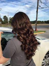Chocolate brown hair color is back in fashion. Chocolate Brown Hair Medium Dark Brown Hair Long Hair Curls Perfect Brown Hair By Rena Belle Chasse Curls For Long Hair Long Brown Hair Hair Color Chocolate