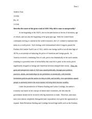 Gdp during the great depression fell by half, limiting economic movement. What Caused The Great Depression Dbq Essay Christie Smith Asn 6b Due 7a Period 4 Word Count 988 What Caused The Great Depression Throughout History Course Hero