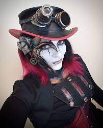 Back To Using My Own Hair And A Corset For Rabbit Hair Is Pretty Long These Days Isabella Bunny Steam Powered Giraffe Steampunk Halloween Steampunk Makeup