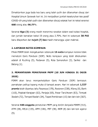 Daily Update Of Covid 19 Cases In Sarawak Disaster Information Facebook