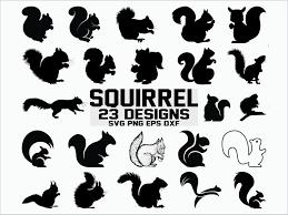 Black And White Squirrel Images Clipart Pin On Animales
