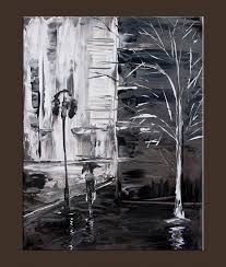 Black And White Cityscape Painting Cityscape Black White Modern Grey Limited Edition Print City Painting Canvas Stretched By Milen City Painting Art Pictures Big Art