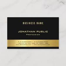 Black And Gold Card Design Elegant Black Gold Design Elite Luxury Modern Chic Business Card Zazzle Com Chic Business Card Modern Business Cards Gold Design