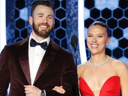 Actor chris evans attends a special screening of marvel's captain america: Chris Evans Helped Scarlett Johansson With Her Golden Globes Dress Insider