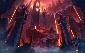 Demonios los dioses del infierno. Infierno Estatua Lava Fuego Cuernos Demonios Subterraneo Fantasia Fondo De Pantalla Hd Wallpaperbetter