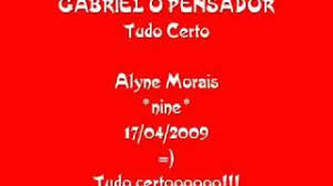 Gabriel O Pensador Tudo Certo Youtube